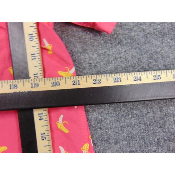 Tipsy Elves Shirt Mens XL Pink Banana Print Short Sleeve Button Up Party - Picture 6 of 8